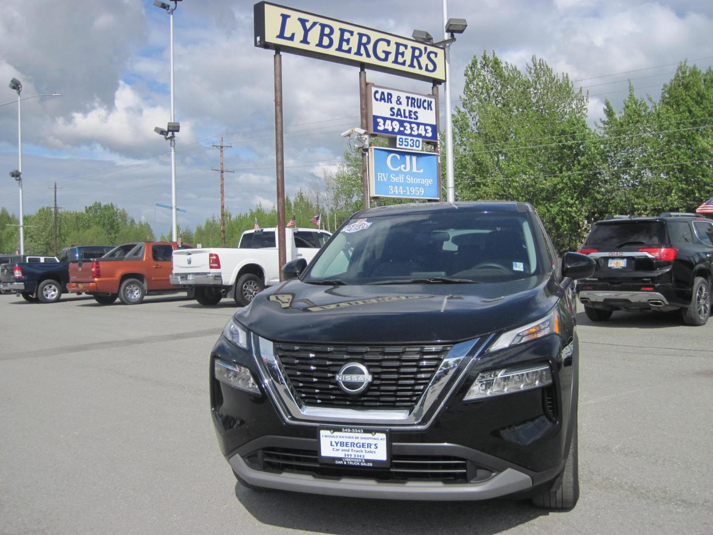 2023 black /black Nissan Rogue SV AWD (5N1BT3BB6PC) with an 2.5L L4 DOHC 16V engine, CVT transmission, located at 9530 Old Seward Highway, Anchorage, AK, 99515, (907) 349-3343, 61.134140, -149.865570 - Photo#1